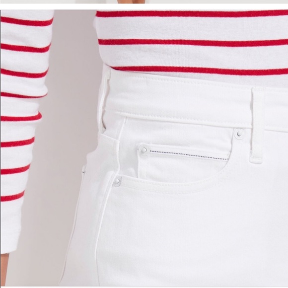 Vineyard Vines Raw Hem White Jean Skirt 14 2R000045 - Picture 4 of 7